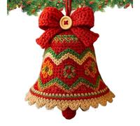 Kit de de Navidad de ganchillo, kit completo de ganchillo, de campana de Navidad, suministros de manualidades hechos a mano para vinculación familiar, práctica de atención