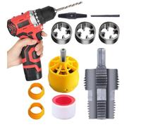 Kit de de PVC para tubos de 1/2 3/4 de 1 pulgada | Juego de adaptadores de taladro de potencia para tubos de , caja de plomería para mantenimiento al aire libre, reparaciones