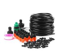 Kit de de riego por microagua de 15M, Kit de de riego de jardín con manguera de riego automático para plantas de invernadero