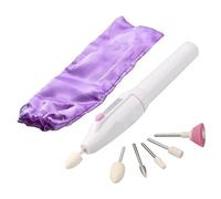 Kit de de uñas, herramienta portátil de manicura y , taladro eléctrico profesional recargable con 6 velocidades variables, juego completo que incluye pulidor de pulido y estuche de viaje