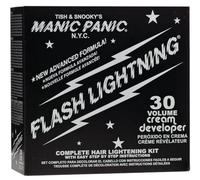 Manic Panic Flash Lightning Bleach Kit 40 Volume Box Kit Vegan, Cruelty Free, Hair Bleach, 38ml of powder, 118ml of developer