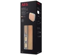 Kit de decoración AEG AKITW2 compatible con purificadores de aire AX51 y AX71, frontal textil reciclado de primera calidad, mango de piel sintética vegana, patas de madera de roble, rosa