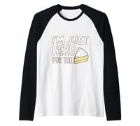 Kit de decoración de glaseado de Pasteles con Texto en inglés I'm Just Here For The Cake F Camiseta Manga Raglan