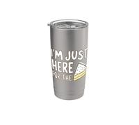 Kit de decoración de glaseado de pasteles con texto en inglés "I'm Just Here For The Cake F Vaso térmico de acero inoxidable de doble pared