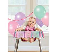 Kit de decoración de silla alta de Disney Princess para niños pequeños, 19 piezas | 1 paquete