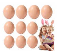 Kit de decorador de huevos de Pascua, modelo de huevo de simulación,Divertidos huevos de decoración unidos - 10x juegos divertidos de pintura conjunto, simulación portátil juguetes de Pascua para