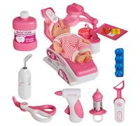 Kit De Dentista para Niños,Juguetes Educativos Reales Divertidos De Imitación - Set de Juego de Doctora para Niñas Infantil,para Aprendizaje Aulas Preescolar Guardería Actividades y Hogar