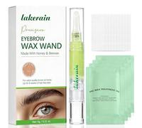 Kit De Depilación De Cejas, Varita Cera Para Cejas, EliminacióN Cejass Y Bigote, Para Cuerpo y Cara, Labio Superior y Barbilla,1 Crayón 6g +10 Tabletas Cera +10 Tabletas Limpieza