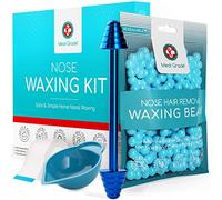 Kit de Depilación de Nariz 50g - Quita Pelos de Nariz Seguro y Fácil con Medi Grade - Set Depilador de Pelos de Nariz - Con Banda, Bol, Bolsa y Cera Depilatoria Nasal
