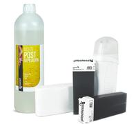 Kit de Depilación Roll On Calentador + 2 Cartuchos de Cera Roll On (Carbón) + 100 Bandas Depilatorias + Aceite Post Depilatorio