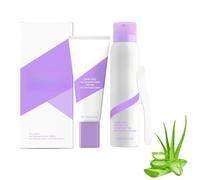 Kit de Depilación Suave, Spray Depilatorio Suave, Crema Depilatoria para Piel Sensible, Suave y Seguro, Apto para Cuerpo, Piernas y Piel Sensible