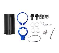 Kit de depósito de lata de captura de aceite con deflectores Separador de aceite de alto rendimiento de ajuste universal con accesorios de montaje para todos los automóviles (Azul)