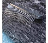 Kit de derrame de cascada para estanque de jardín y piscina enterrada, función de agua al aire libre, fácil instalación de desbordamiento, perfecto para fuentes y cascadas