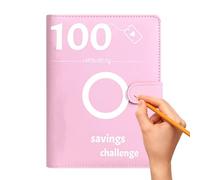 Kit de desafío de ahorro: una carpeta de presupuesto de 100 sobre, billetera de efectivo con bolsillos organizadores A5 | Binder de rastreador financiero con etiquetas y cuadro de objetivos para parej
