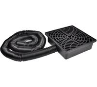 Kit De Desagüe De Perfil Bajo para Sumidero De 12x12 con Tubo Flexible De 2" De Diámetro Interior - Extensor De Bajante De 16,4 Pies para Una Gestión Eficiente del Agua De Lluvia Y Sistema