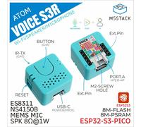 Kit de Desarrollo de Altavoz Inteligente ATOM VoiceS3R Oficial de M5Stack para Control por Voz de Asistente Doméstico, Controlador de Interacción IoT Programable ATOM EchoS3R