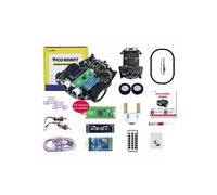 Kit de desarrollo de placa inteligente para coches con programación en Python de Yahboom, compatible con Raspberry Pi Pico (coche robot Pico): Regalo
