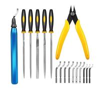 Kit De Desbarbado - Set Portátil Multifunción De Acero Al Carbono,Juego De Herramientas De Desbarbado Para Impresión 3D | Para Hogar Oficina Mesa Espejo Cuidado Cara Piel Mujeres Hombres