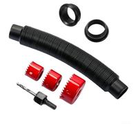 Kit de desbordamiento de contenedor de lluvia para almacenamiento ampliado y conservación del agua con componentes de instalación de bricolaje para un uso seguro en exteriores sin fugas (A)