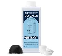 Kit de descalcificación compatible con Nespresso Vertuo, juego de descalcificación de cafetera sin olor, solución de descalcificación líquida para Nespresso, incluye cápsula reutilizable y 12 tabletas
