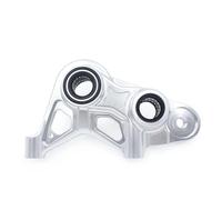 Kit De Descenso Suspensión de Horquilla Delantera Compatible con Vespa GTS 125 300 2023-2025, Pinza amortiguadora para Motocicleta, Soporte para Asiento de Eje Bieletas Descenso Trasero(Silver)