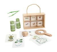 Kit de descubrimiento de la naturaleza: conjunto de exploración educativa, aprendizaje para niños con actividades interactivas, al aire libre con vínculo entre padres e hijos, equipo de campa