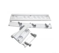 Kit de deslizador de puerta de refrigerador integrado para Midea para haier para hisense - Mecanismo de riel deslizante de repuesto blanco integrado oculto para cajones de refrigerador, fijaciones de