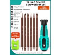 Kit de destornillador multibroca 17 en 1 con soporte magnético para brocas, caja de almacenamiento compacta y mecanismo de trinquete, compatible con taladros DREMEL y manuales (B)