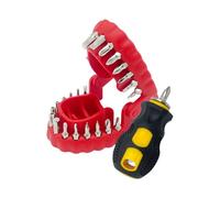 Kit de destornillador - Reparación antideslizante de 8 × 8,5 × 6,5 cm, brocas eléctricas de alta dureza con diseño divertido de hardware | Para electrónica, carpintería, metalurgia, construcción y plo