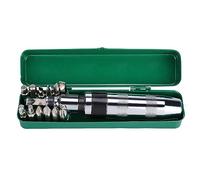 Kit de Destornillador Reversible de Impacto, 14 Piezas, 1/2 Pulgada con Caja de Metal, Herramienta Manual de Acero para Reparación