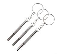 Kit de destornilladores 3 en 1 con cruz plana y destornilladores de tuerca de estrella para reparación de relojes y dispositivos móviles (6 piezas)