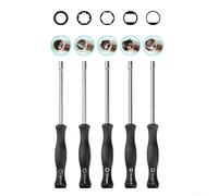 Kit de destornilladores de afinación de carburador con múltiples cabezales y mango ergonómico diseñado para mantenimiento de motores pequeños, compatible con Echo (5 piezas)
