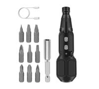 Kit de destornilladores eléctricos Mini, de 3,6 V recargable con LED mini taladro atornillador, 2 Nm destornillador eléctrico inalámbrico con 10, para reparación de teléfonos, tabletas