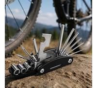 Kit de destornilladores plegables 16 en 1, multiherramienta de bicicleta, herramientas de reparación del hogar, kit de herramientas de camping, juego de llaves hexagonales para reparación de