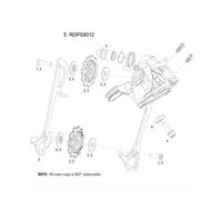 Kit de desviador trasero Sram X9 X7 RD B-Bolt TU