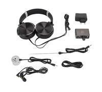Kit de Detección de Fugas de Agua, Detector de Fugas de Agua Subterránea 20000X, con Auriculares, Detector de Fugas de Tubería de Agua de Alta Resistencia, para la Construcción (Enchufe de la UE)