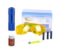 Kit de detector de fugas - Acondicionador de aire Prueba de fugas de linterna | Probador de fugas de luz profesional versátil | Kit de detección de gafas de protección fluorescente