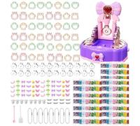 Kit De Diabluras Para Bolsas,Juego para Hacer Colgantes | Conjunto De Colgantes De Movediza Hechos A Mano, Accesorios De Manualidades Para Llaveros Para Niños De 4+ En La Escuela
