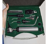 Kit de Diagnóstico ENT,Juego de Verificador de Cinco Sentidos,Oftalmoscopio Veterinario LED ENT Y Juego de Diagnóstico de Otoscopio Otoscopio,Oftalmoscopio,Removedor de Cerumen,Espéculo