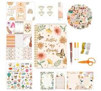 Kit de diario para niñas, crea tu propio kit de periódico - Juego de papelería Boho Girls | Encantador juego de papelería para niñas, juego de cuaderno creativo para escribir creado