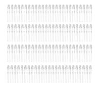 Kit de diodos emisores de luz de diodo LED, 100 piezas, 3 mm, 8 colores, lámpara luminosa de alto brillo, componentes electrónicos para proyectos de bricolaje, placas de circuito, (Blanco cálido)