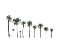 Kit de diorama para proyectos, 48 piezas de 5,5 a 19 cm, modelos de mini cocoteros, palmeras, ferrocarril, construcción, paisaje, paisaje, diorama, bosque, diseño de jardín
