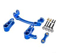 Kit de dirección de coche RC, escala 1/8, juego de actualización de metal todoterreno 4x4 para manejo y control de preci-sion en conducción de aventura (azul)