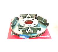 KIT DE DISCOS + PATINES DE FRENO BREMBO HORMIGA PARA SMART FORTWO CONVERT BRA...