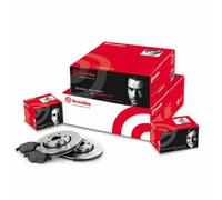 Kit de discos y patines de freno delanteros y traseros de freno para Alfa Mit...