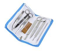Kit de disección, 7 piezas de herramienta de disección de laboratorio de biología de acero inoxidable, juego de disección de muestras con cuchillas, agujas de disección, para equipo de experimento de