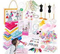Kit de diseñador de , kit de diseñador de vestidos para niñas - Conjunto de piezas, 2 soportes de maniquíes para, kit de diseño de para la fabricación de ropa, aprender a coser los fi