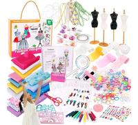 Kit de diseñador de Vestidos para niñas, Kit de creación de para niñas, Conjunto de Piezas, 2 Soportes para maniquíes, diseño de para la fabricación de Ropa, Aprender a c