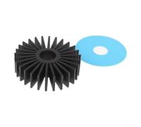 Kit de disipador de calor redondo de aluminio para controladores de motor paso a paso en impresoras 3D con geometría y tratamiento de aleta de girasol (1 unidad)