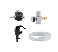 Kit de dispensador de cerveza portátil de 1 pieza: completo de elaboración de cerveza casera con regulador de CO2, manguera de silicona y grifo for picnic.